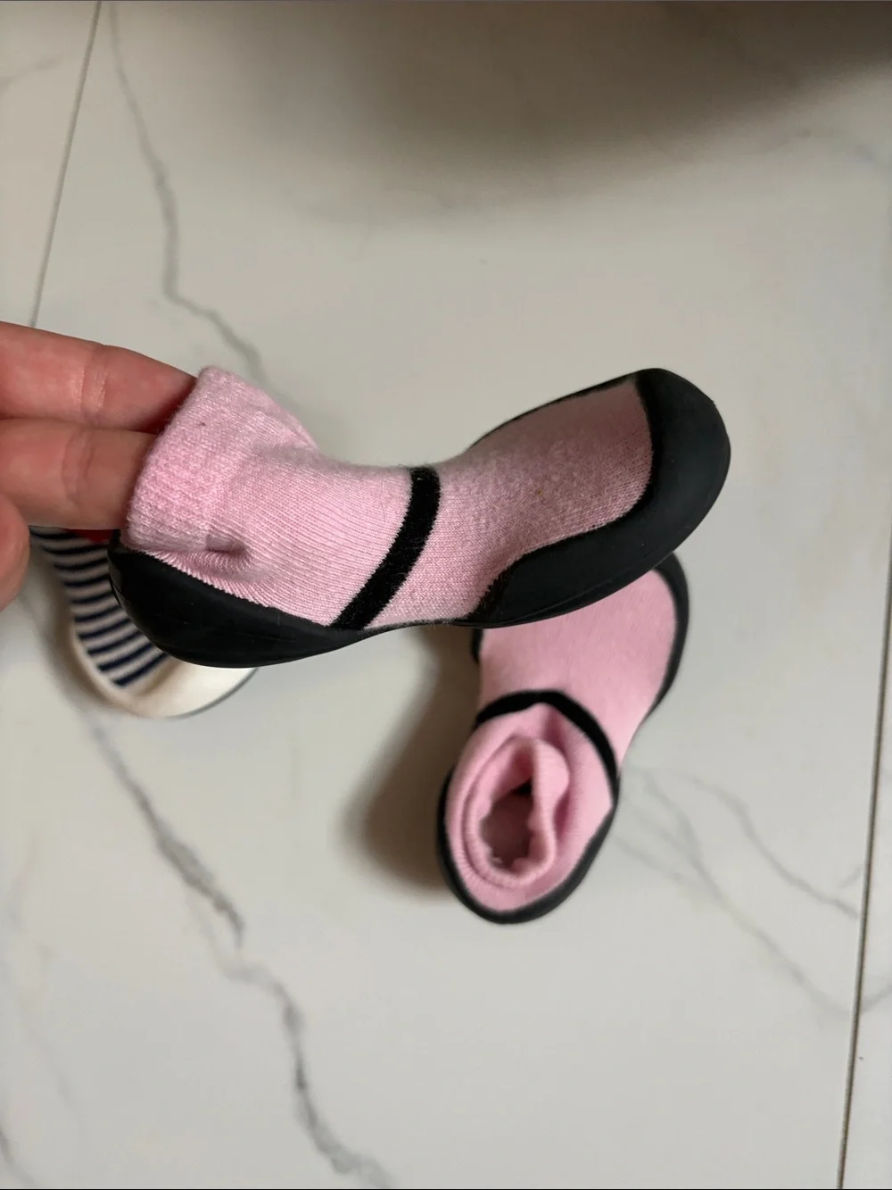 (2) Baby Sock Shoes